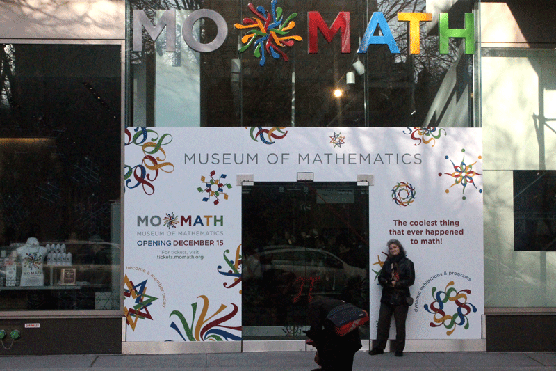The Entrance to MoMath.