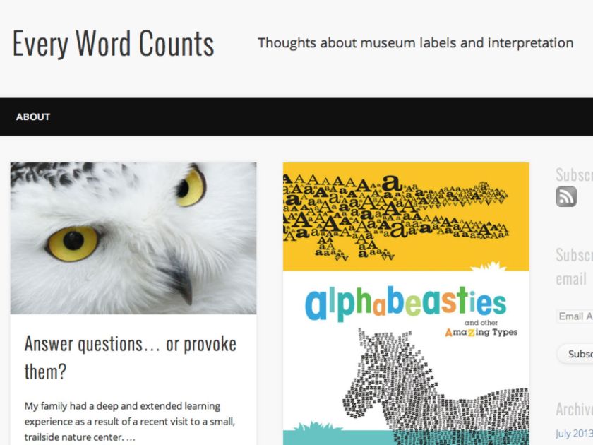 "Every Word Counts", Susan TImberlake's shiny new blog