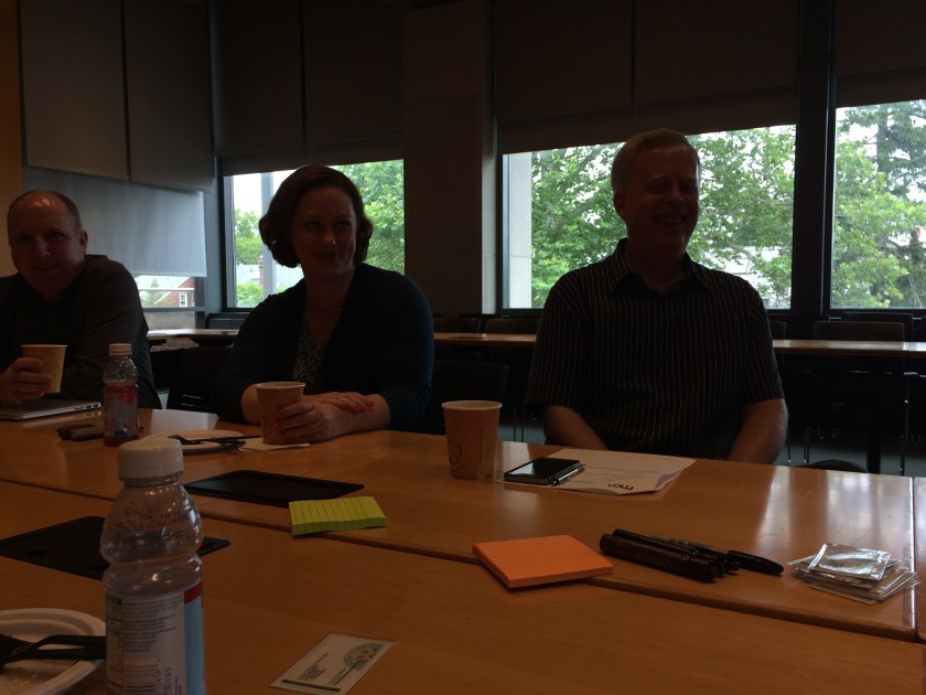 Saturday, 9AM. All brightened and bushy-tailed and ready to work.