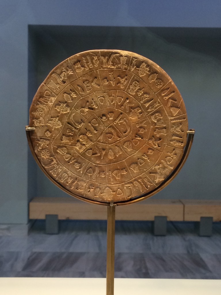 Oh, hello, Phaistos disk!